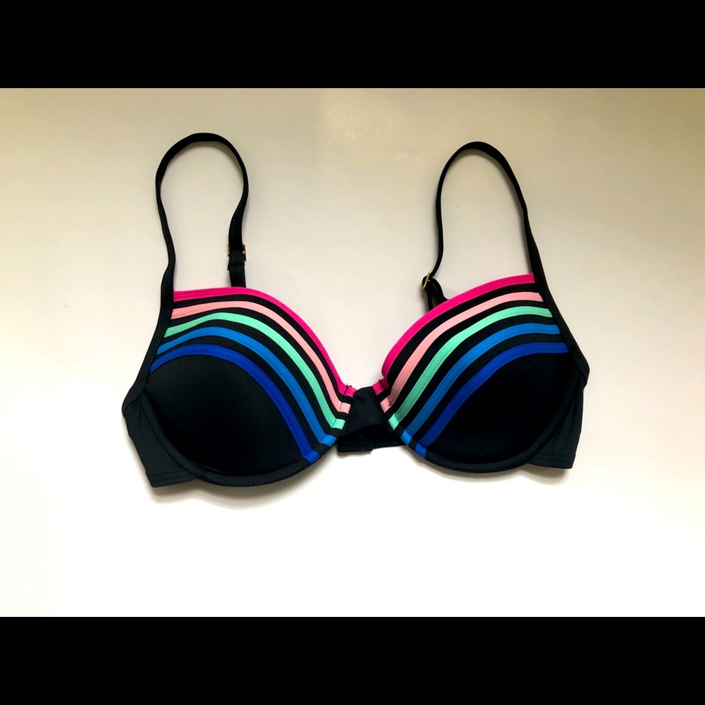 La Blanca Rainbow stripe Bikini Top